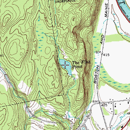 Topographic Map of Fish Pond Dam, VT