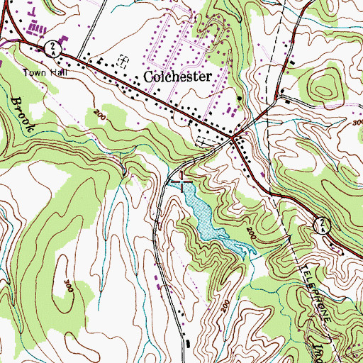 Topographic Map of Mill Pond, VT