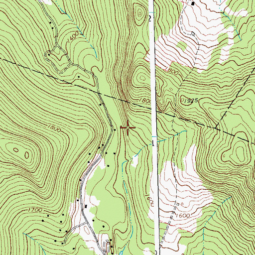 Topographic Map of Strattonwald Dam, VT