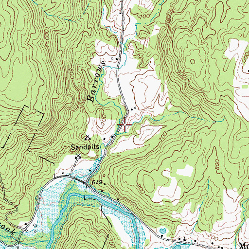 Topographic Map of Bloch Dam, VT