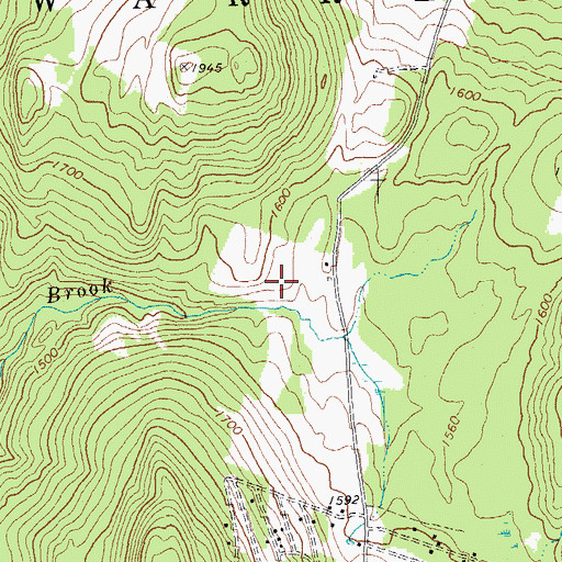 Topographic Map of Warren Lake Dam, VT