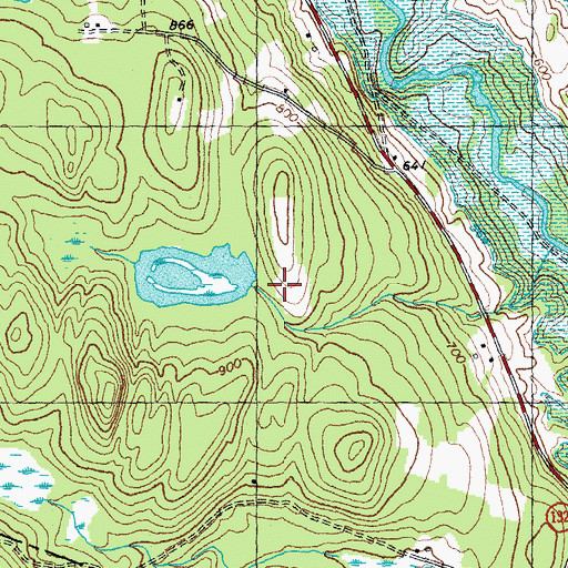 Topographic Map of Payson Dam, VT