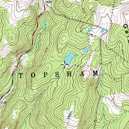 Topographic Map of Clark Site Number 2 Dam, VT