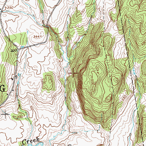 Topographic Map of Callery Dam, VT