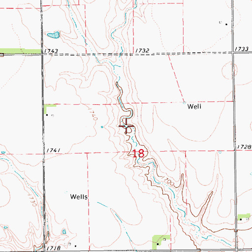Topographic Map of Driewer Reservoir, NE