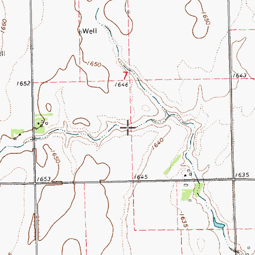 Topographic Map of Torell Dam, NE