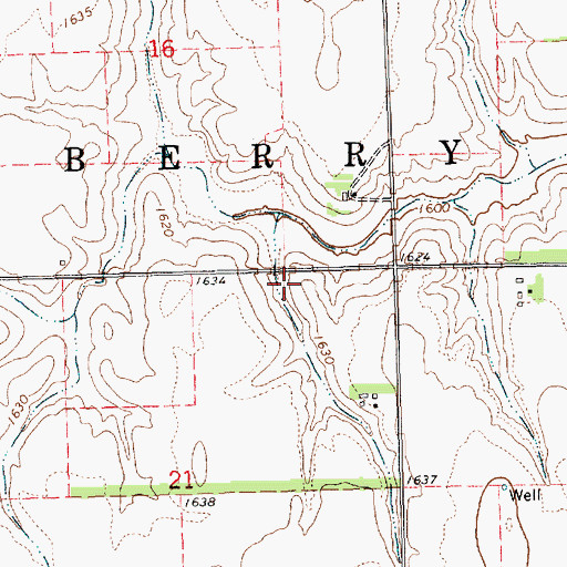 Topographic Map of Don Alt Dam, NE