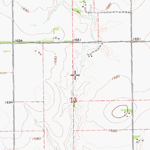Topographic Map of Norman Leach Dam, NE