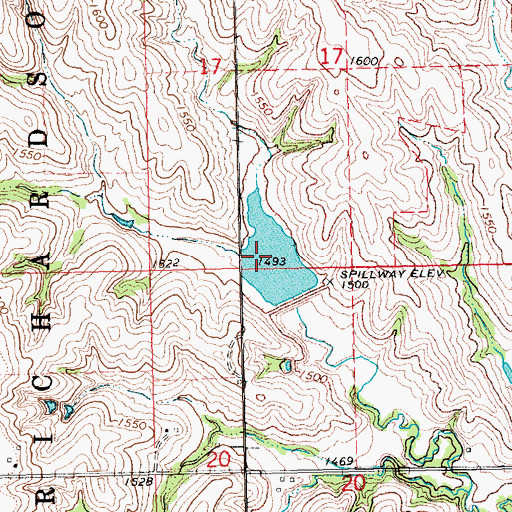 Topographic Map of Redtail Lake, NE