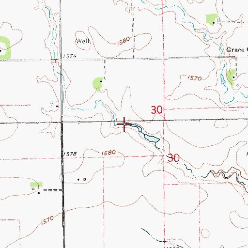 Topographic Map of Sieber Reservoir, NE