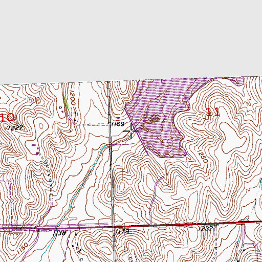 Topographic Map of Lonergan Dam, NE