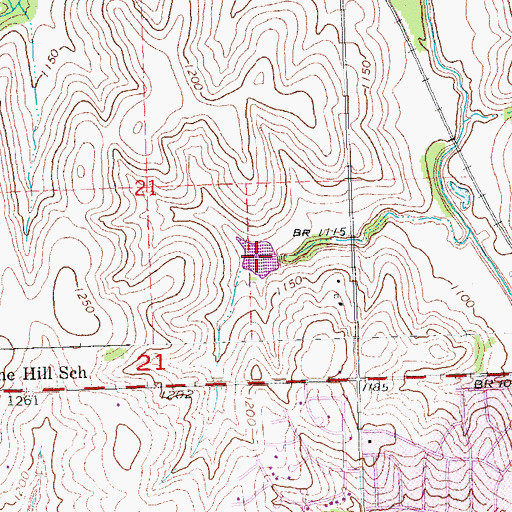 Topographic Map of Papillion Creek Reservoir D-45, NE