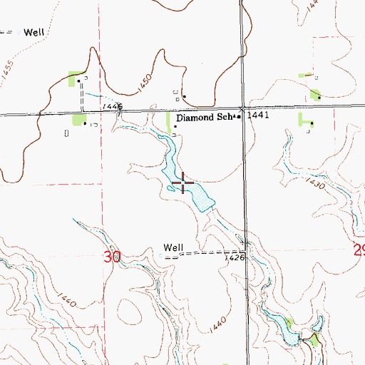 Topographic Map of Siedhoff Reservoir, NE