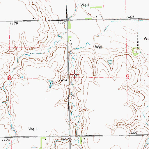 Topographic Map of Detention Dam 2-A, NE