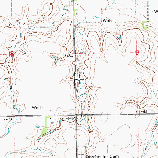 Topographic Map of Reservoir 2-A, NE