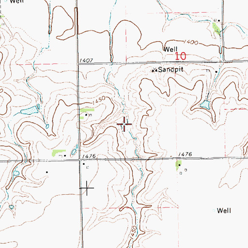 Topographic Map of Dorchester Reservoir 4-A, NE