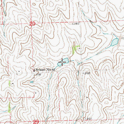 Topographic Map of Thorston Reservoir B-2, NE