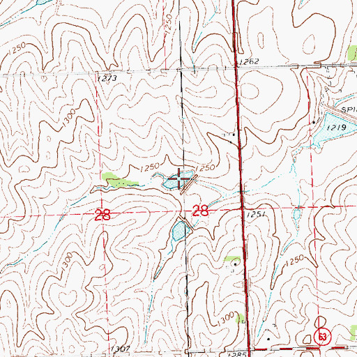 Topographic Map of Swedeburg Reservoir 2B-2F, NE