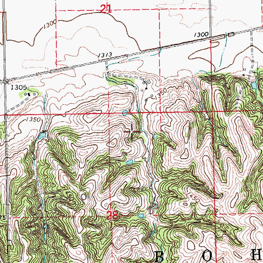 Topographic Map of Walla Dam, NE