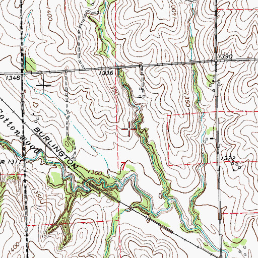 Topographic Map of Cottonwood Creek Dam 41-A, NE