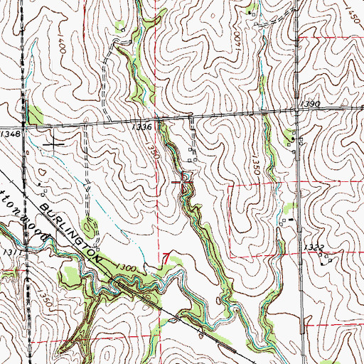 Topographic Map of Cottonwood Creek Reservoir 41-A, NE