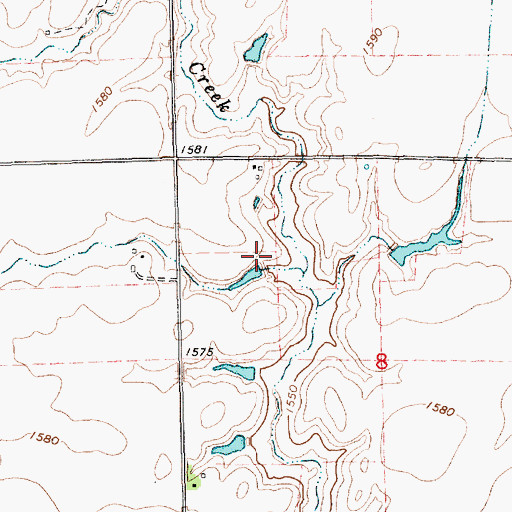 Topographic Map of Miller Dam, NE