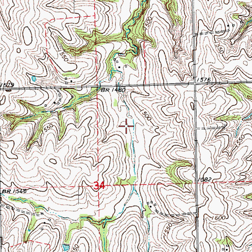 Topographic Map of North Oak Creek Reservoir 6-G, NE