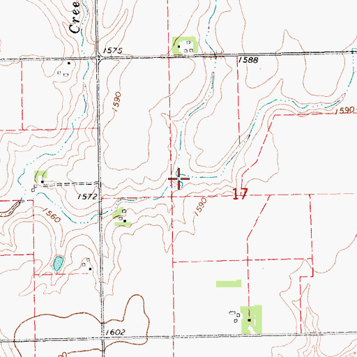 Topographic Map of Richert Reservoir Number 2, NE