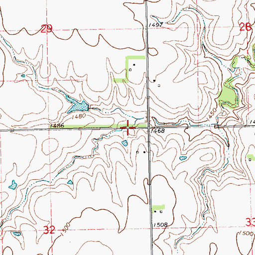 Topographic Map of Wehr-Ahlschwede Road Dam, NE