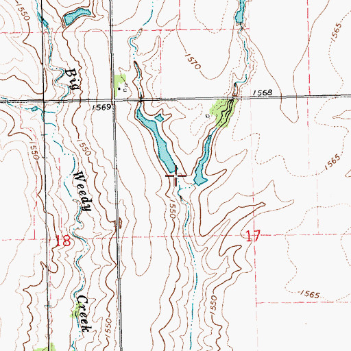 Topographic Map of Skolnik Reservoir, NE