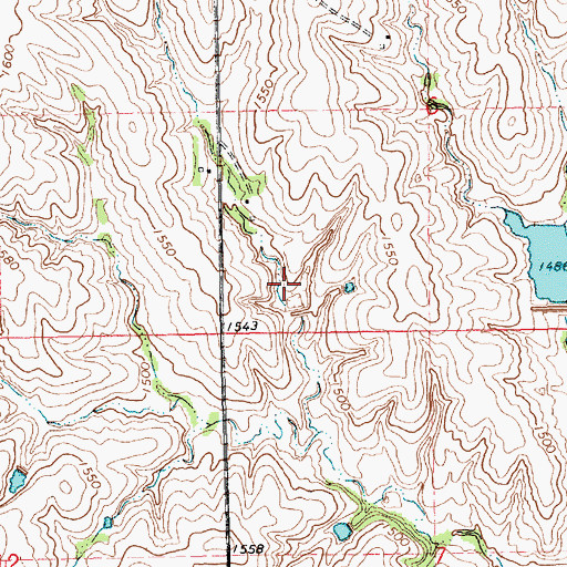 Topographic Map of Pruss Dam, NE