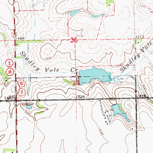 Topographic Map of Rolfsmeier Dam-1 Dam, NE