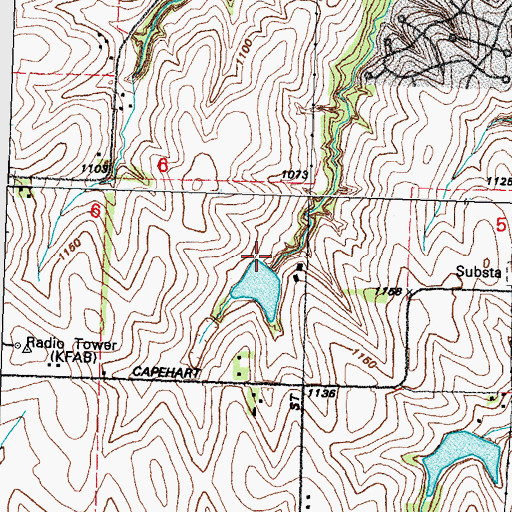 Topographic Map of Grade Stabilization Dam S-32, NE