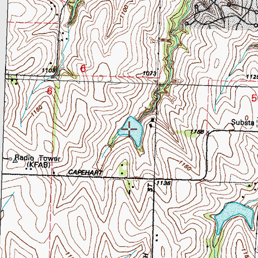 Topographic Map of Papillion Creek Reservoir S-32, NE