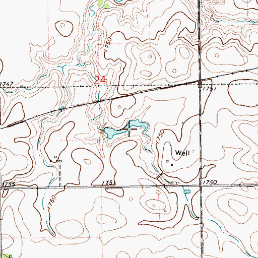 Topographic Map of Schmer Reservoir, NE
