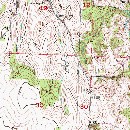Topographic Map of Detention Dam 18-A, NE