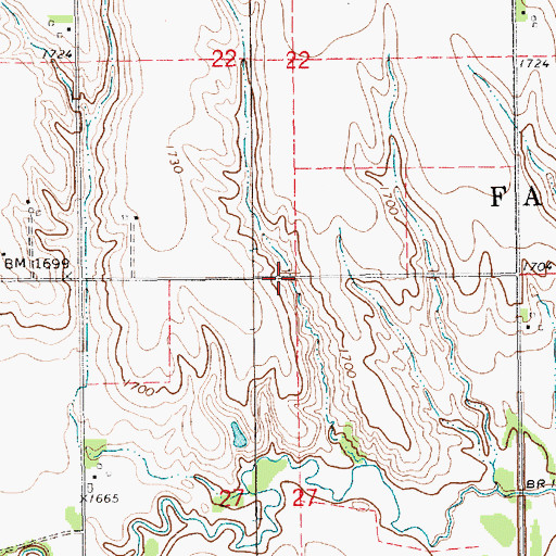Topographic Map of Thieszen Dam, NE