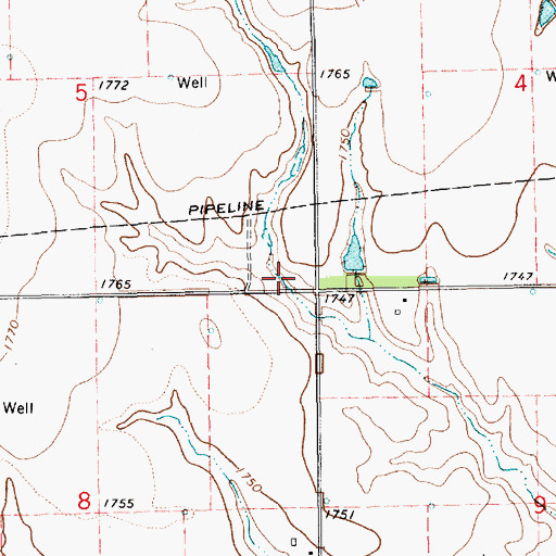 Topographic Map of Peetzke Dam, NE