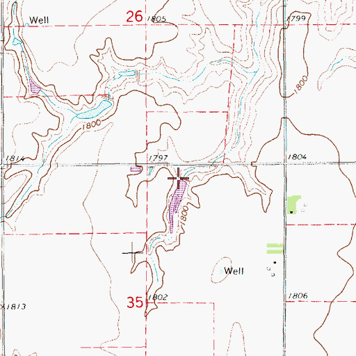 Topographic Map of Mihm Dam, NE