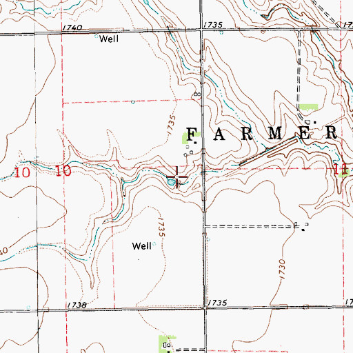 Topographic Map of Friesen Dam, NE