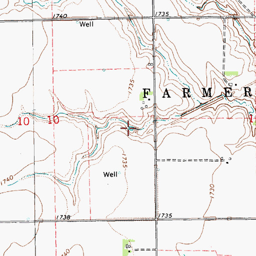 Topographic Map of Friesen Reservoir, NE