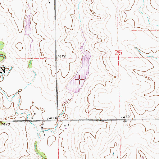 Topographic Map of Buckley Creek Reservoir 4-B, NE