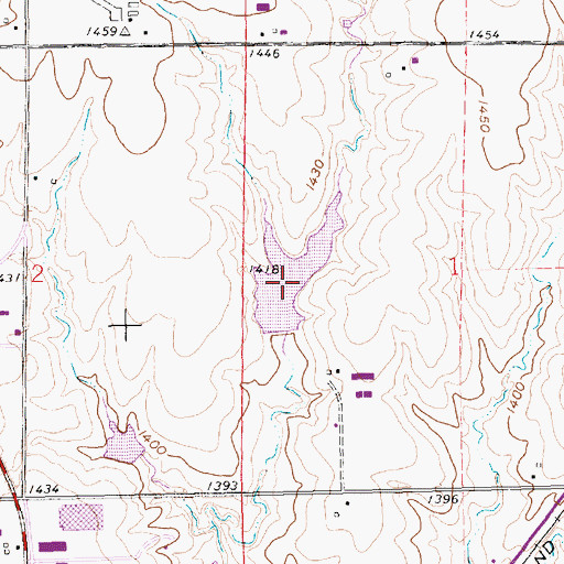 Topographic Map of Glaeseman Reservoir, NE