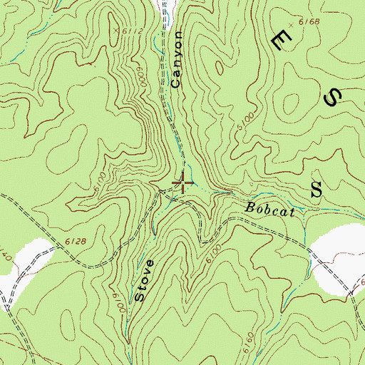 Topographic Map of Bobcat Creek, AZ