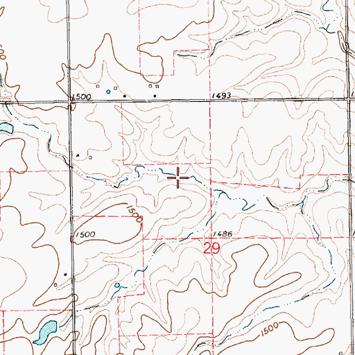 Topographic Map of Hummel Reservoir, NE