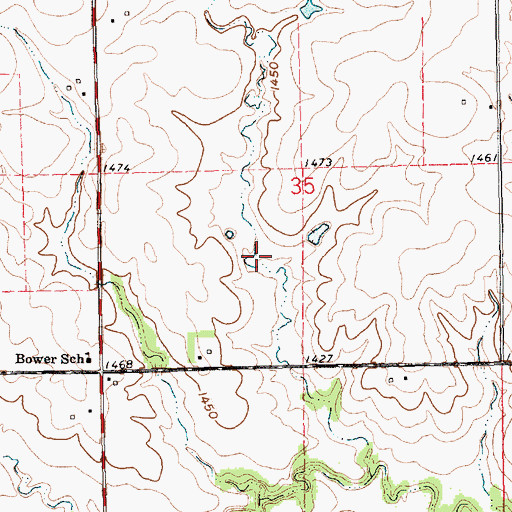 Topographic Map of Cub Creek Reservoir 17-C, NE