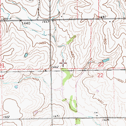 Topographic Map of Floodwater Retarding Dam 4-A, NE
