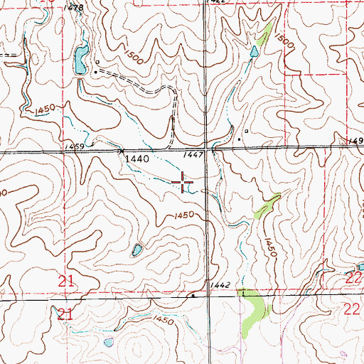 Topographic Map of Buckley Creek Reservoir 4-A, NE