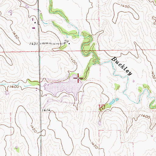 Topographic Map of Floodwater Retarding Dam 3-F, NE