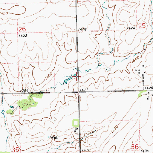 Topographic Map of Floodwater Retarding Dam 12-C, NE